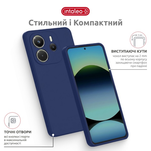 Фото - Чохол для смартфону Intaleo SoftShell 
for Xiaomi Redmi Note 14S 4G Blue (1283126631344)