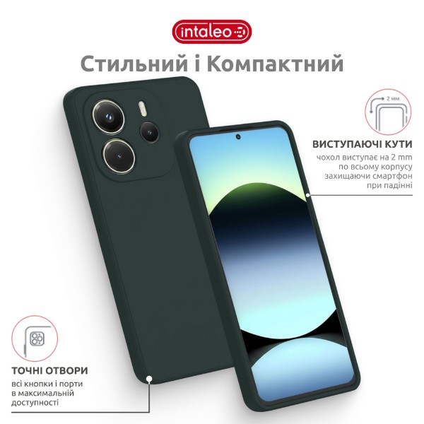 Фото - Чохол для смартфону Intaleo SoftShell
for Xiaomi Redmi Note 14S 4G Dark Green (1283126631351)