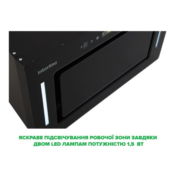 Фото - Вытяжка встраиваемая Interline JOLLY BL A/60/GL/K