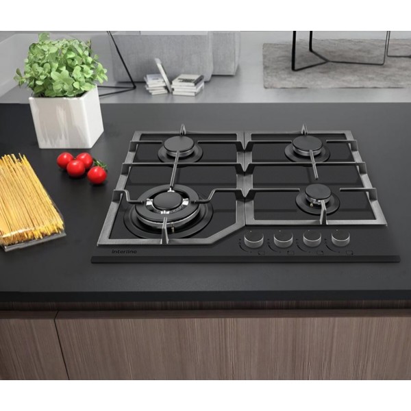 Фото - Варильна поверхня газова Interline HGG 760 FGT BA Nano Matte
