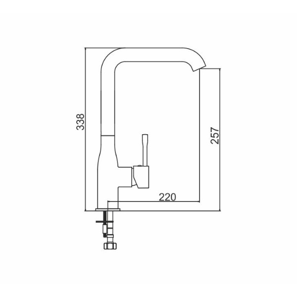 Фото - Смеситель кухонный Interline Loft New Old White