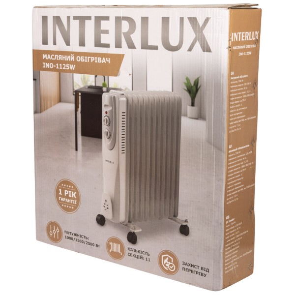 Фото - Обігрівач масляний INTERLUX INO-1125W