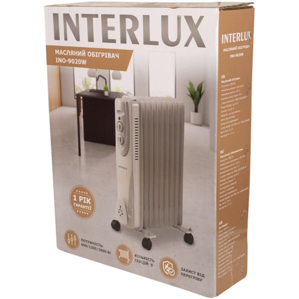 Фото - Обігрівач масляний INTERLUX INO-9020W