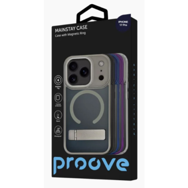 Фото - Чохол для смартфону Proove Mainstay Case with Magnetic Ring iPhone 17 Pro midnight blue (PCMCIP17P008)