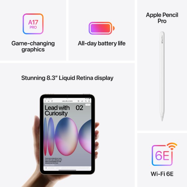 Фото - Планшет Apple iPad Mini (A17 Pro) Cellular 256GB (MXPY3) Purple