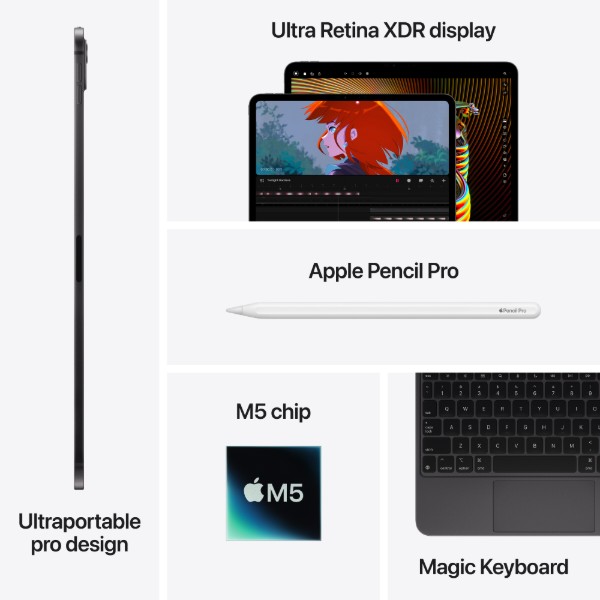 Фото - Планшет Apple iPad Pro 11" (М5) Wi‑Fi 256GB Space Black (MDWK4TY/A)