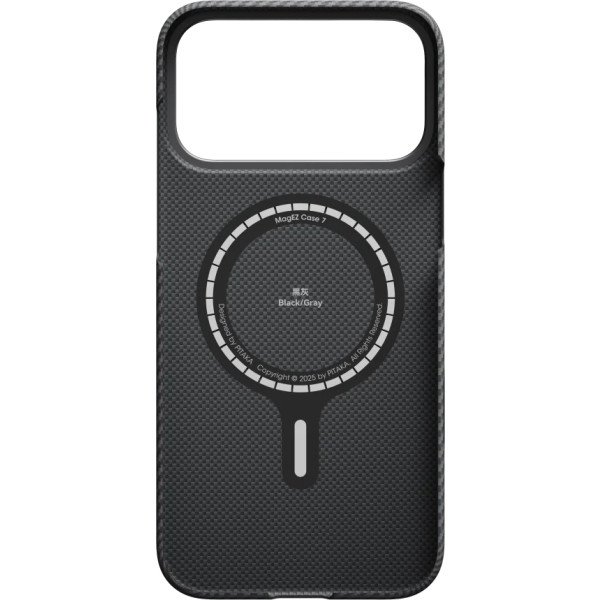 Фото - Чохол для смартфону Pitaka Ultra-Slim Twill Black/Grey for iPhone 17 Pro (KI1701BP)