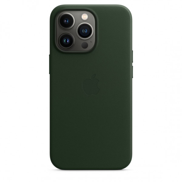 Фото - Чехол для смартфона Apple iPhone 13 Pro Leather Case with MagSafe - Sequoia Green (MM1G3)