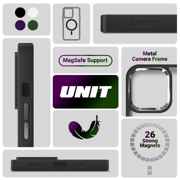 Фото - Чохол для смартфону Armorstandart Unit MagSafe for Apple iPhone 14 Black (ARM66945)