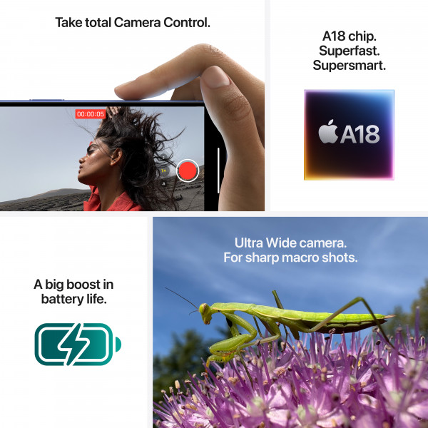 Фото - Смартфон Apple iPhone 16 256Gb Black