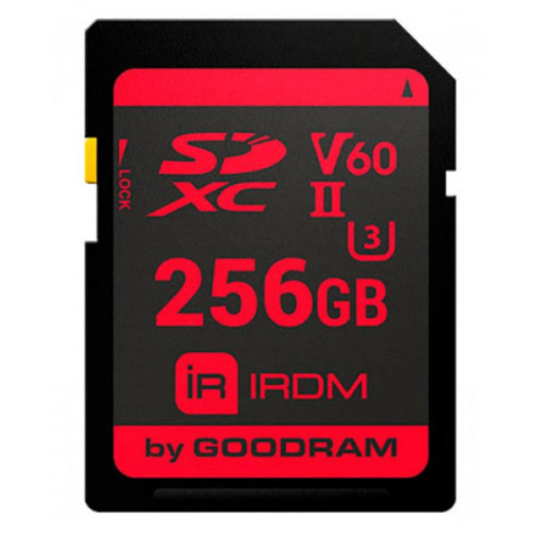 Фото - Карта памяти Goodram IRDM SDXC 256Gb V60 UHS-II U3 Retail (IR-S6B0-2560R11)