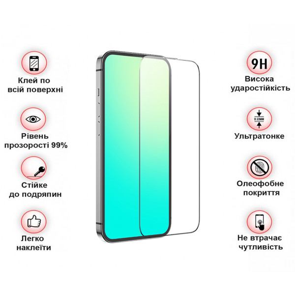 Фото - Захисне скло для смартфону BeCover for Apple iPhone 15 Black (709719)