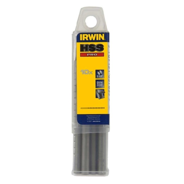 Фото - Набір свердел IRWIN HSS PRO 4.8 10 шт. (10502279)