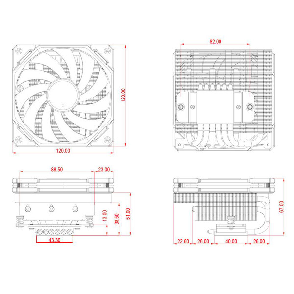 Фото - Процессорный кулер ID-Cooling IS-67-XT White