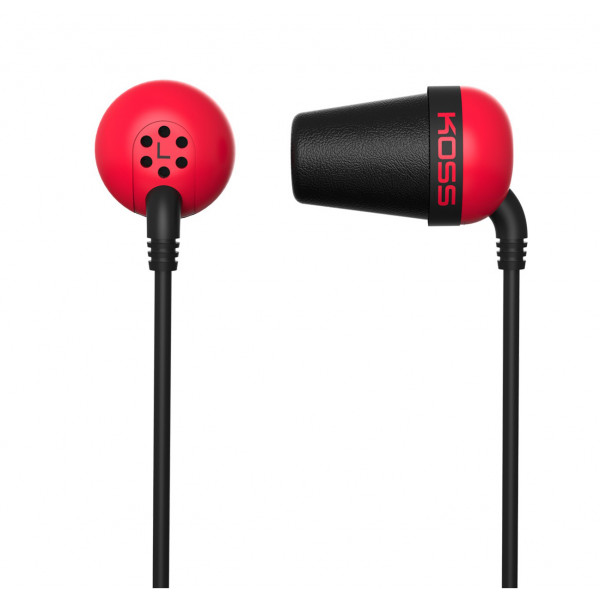 Фото - Наушники вкладыши проводные Koss The Plug Noise Isolating Red