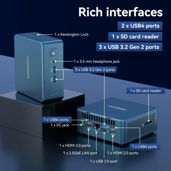 Фото - Неттоп GEEKOM IT13 Intel Core i9-13900HK (GMIT13i913900HK-321T-EU)