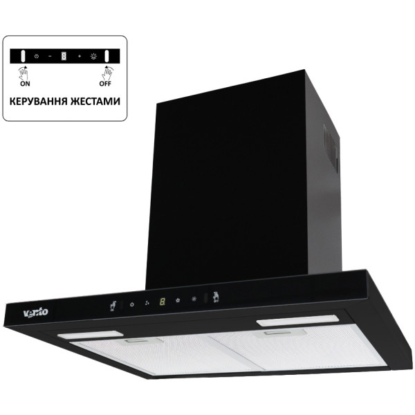 Фото - Витяжка декоративна Ventolux ITALIA 60 BG/BK (1000) TC MS