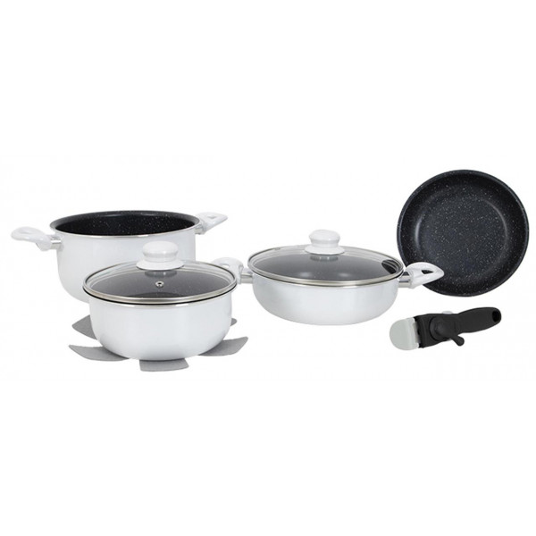 Фото - Набір посуду Gimex Cookware Set induction 7 пр. White (6977221) Фото - Набір посуду Gimex Cookware Set induction 7 пр. White (6977221)