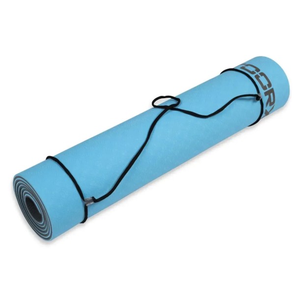 Фото - Коврик для йоги и фитнеса Toorx Yoga Professional TPE Azzurro/Antracite (MAT-183)