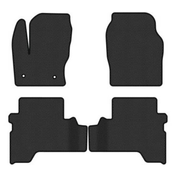 Фото - Килимки ворсові в салон авто EVAtech Standard для Ford C-Max (C344) (2 clips) 2010-2019 2 покоління Minivan EU чорний кант FD12377PC4FC2VEB
