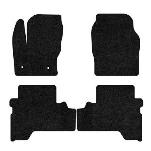 Фото - Килимки ворсові в салон авто EVAtech Standard для Ford C-Max (C344) (2 clips) 2010-2019 2 покоління Minivan EU чорний кант FD12377PC4FC2VEB