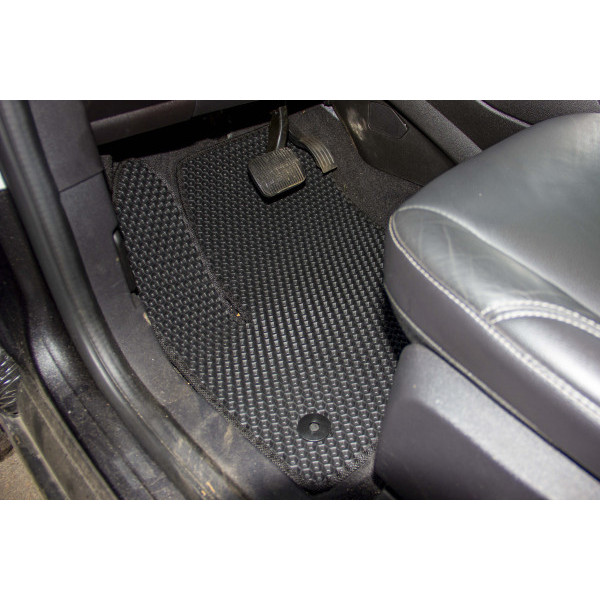Фото - Килимки ворсові в салон авто EVAtech Standard для Ford C-Max (C344) (2 clips) 2010-2019 2 покоління Minivan EU чорний кант FD12377PC4FC2VEB