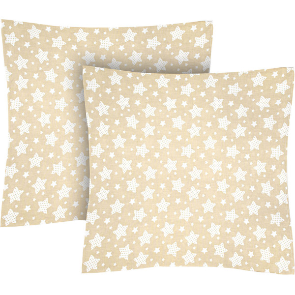 Фото - Наволочка Home Line Бязь Щ140 ЗВЕЗДЫ В ГОРОХ пудра 70х70 2 шт. (183251)