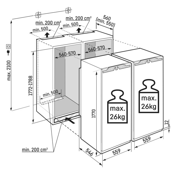 Фото - Холодильник встраиваемый Liebherr IXRF510022