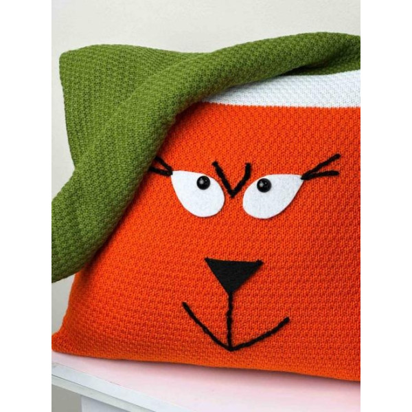 Фото - Подушка декоративна Прованс в'язана Помаранчевий Бука 45х45 см (042940)