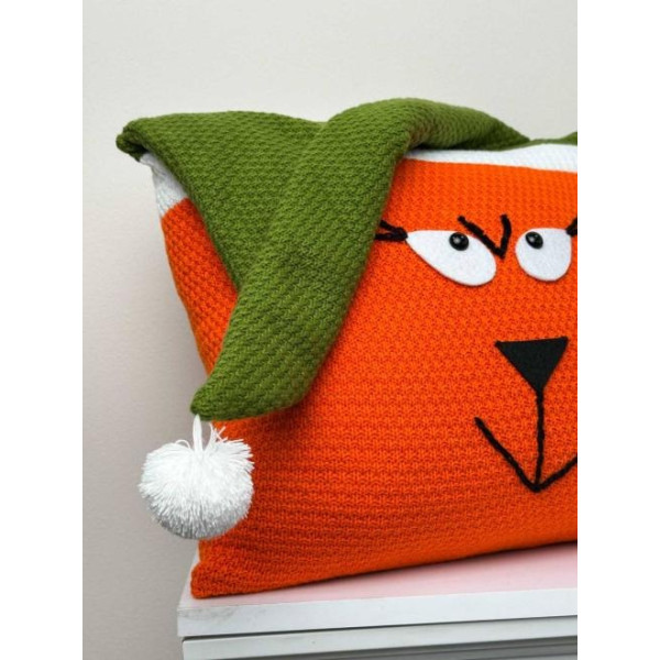 Фото - Подушка декоративна Прованс в'язана Помаранчевий Бука 45х45 см (042940)