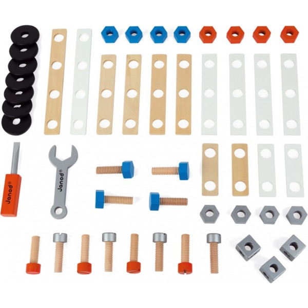 Фото - Конструктор деревянный Janod DIY 50 ел (J06480)