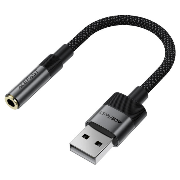 Фото - Переходник AceFast USB-A 3.5 mm 15 cm audio converter J13 (6974316285298) Фото - Переходник AceFast USB-A 3.5 mm 15 cm audio converter J13 (6974316285298)