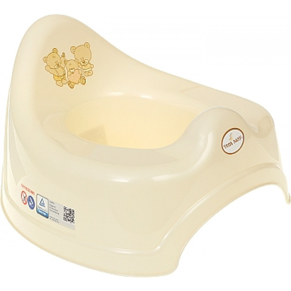 Фото - Горщик дитячий Tega Baby Ведмедики Бежевий (MS-001-119)