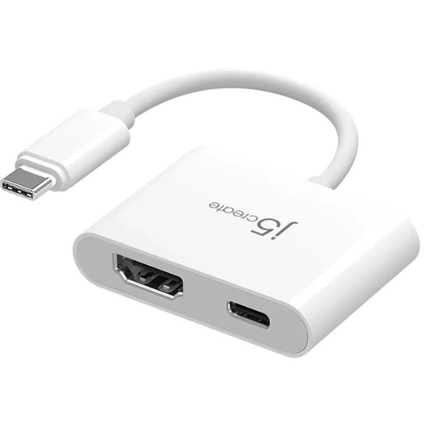 Фото - Хаб USB J5create USB-C 2-в-1 (HDMI/PD) (JCA152-N)