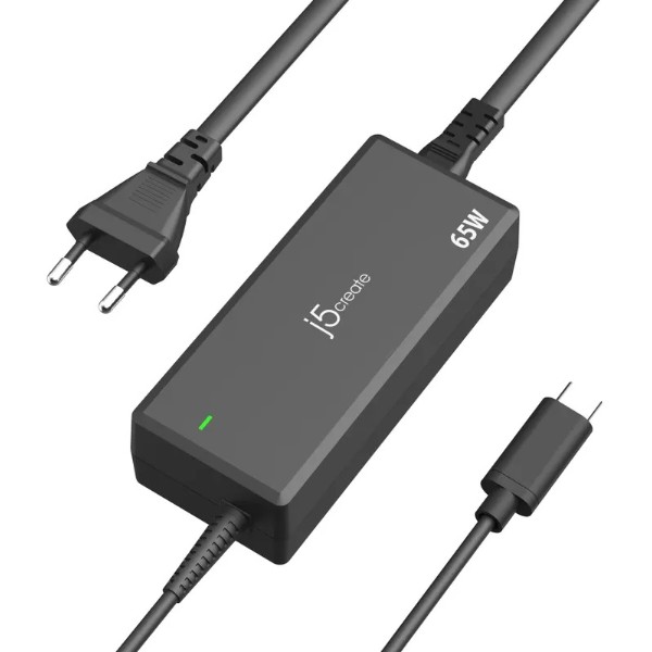 Фото - Зарядное устройство для ноутбука J5create USB-C, 65Вт,/PD (JUP1265-EN)