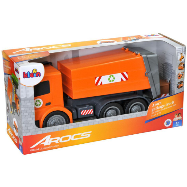 Фото - Наземна спецтехніка Klein Сміттєвоз Arocs в коробці (3805)