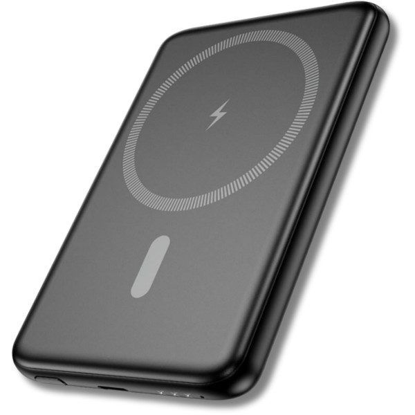 Фото - Батарея мобильная HOCO J140A Tony Magnetic MagSafe 15W + PD20W (5000 mAh) Black (714866)