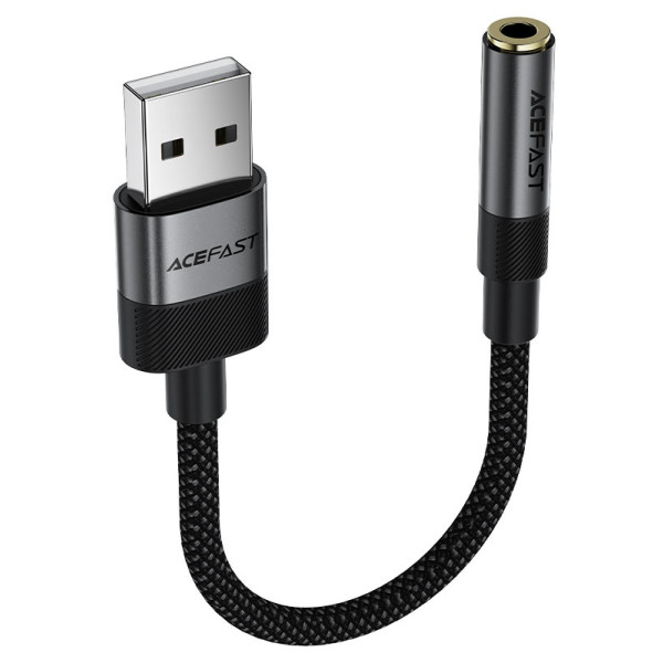 Фото - Переходник AceFast USB-A 3.5 mm 15 cm audio converter J13 (6974316285298)