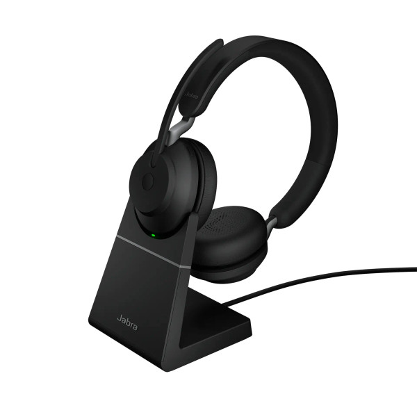 Фото - Гарнітура бездротова Jabra Evolve2 65 Link380a MS Stereo Stand Black (26599-999-989)