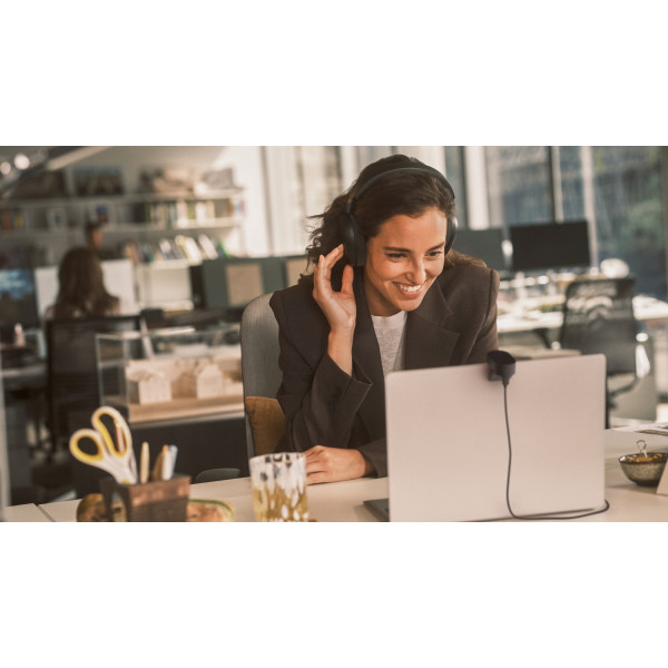 Фото - Гарнітура бездротова Jabra Evolve3 85, MS, Link390a, Black (38599-999-999)