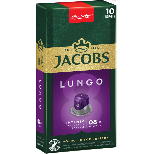 Фото - Кава в капсулах Jacobs Lungo 8 Intenso 10 шт.