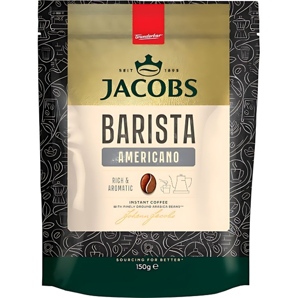 Фото - Кофе растворимый Jacobs Barista Americano 150г