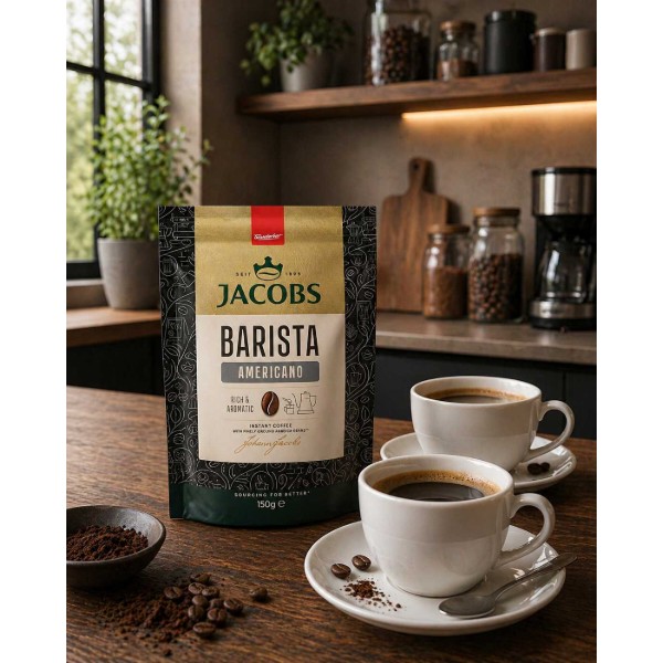 Фото - Кофе растворимый Jacobs Barista Americano 150г