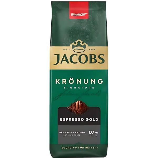 Фото - Кава мелена Jacobs Kronung Espresso Gold 200г