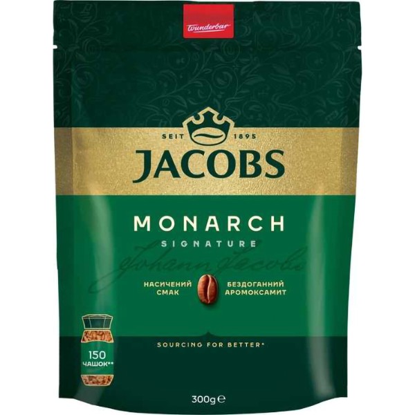 Фото - Кофе растворимый Jacobs Monarch  300г