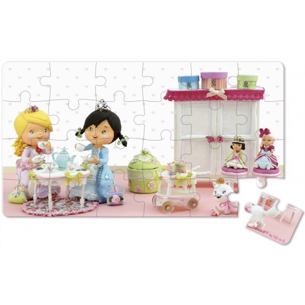 Фото - Пазли (3-4 роки) Janod Роза грає принцесу 2 шт. (J02770)