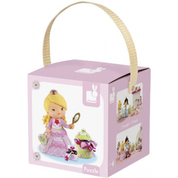 Фото - Пазли (3-4 роки) Janod Роза грає принцесу 2 шт. (J02770) Фото - Пазли (3-4 роки) Janod Роза грає принцесу 2 шт. (J02770)
