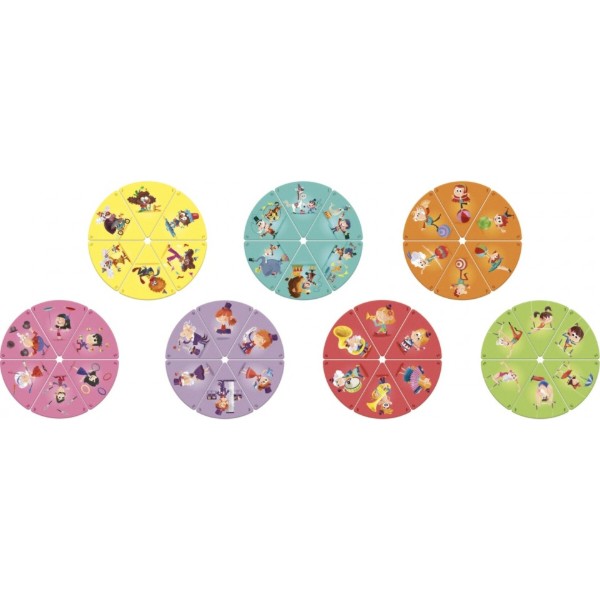 Фото - Настольная игра Janod Happy Families Цирк (J02755)