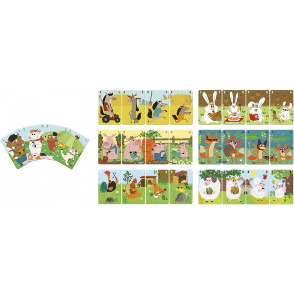 Фото - Настольная игра Janod Happy Families Ферма (J02756)