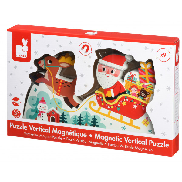 Фото - Пазли (3-4 роки) Janod Сани Санта Клауса, вертикальний (J08025) Фото - Пазли (3-4 роки) Janod Сани Санта Клауса, вертикальний (J08025)
